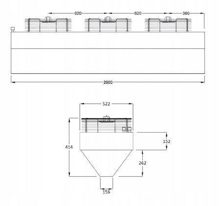 Perdea de aer industrială Reventon Hummer 200C