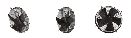 Ventilator industrial de aspirație 400mm YWF4E-400S