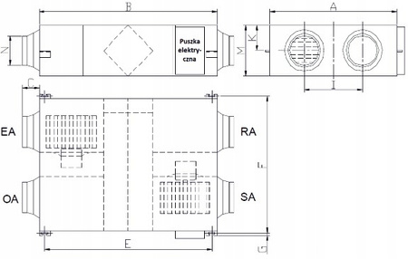 Recuperator de caldura 1000 m3/h - Reventon Inspiro BASIC