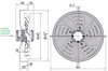 Ventilator industrial de fortare 550mm YWF4E-550B